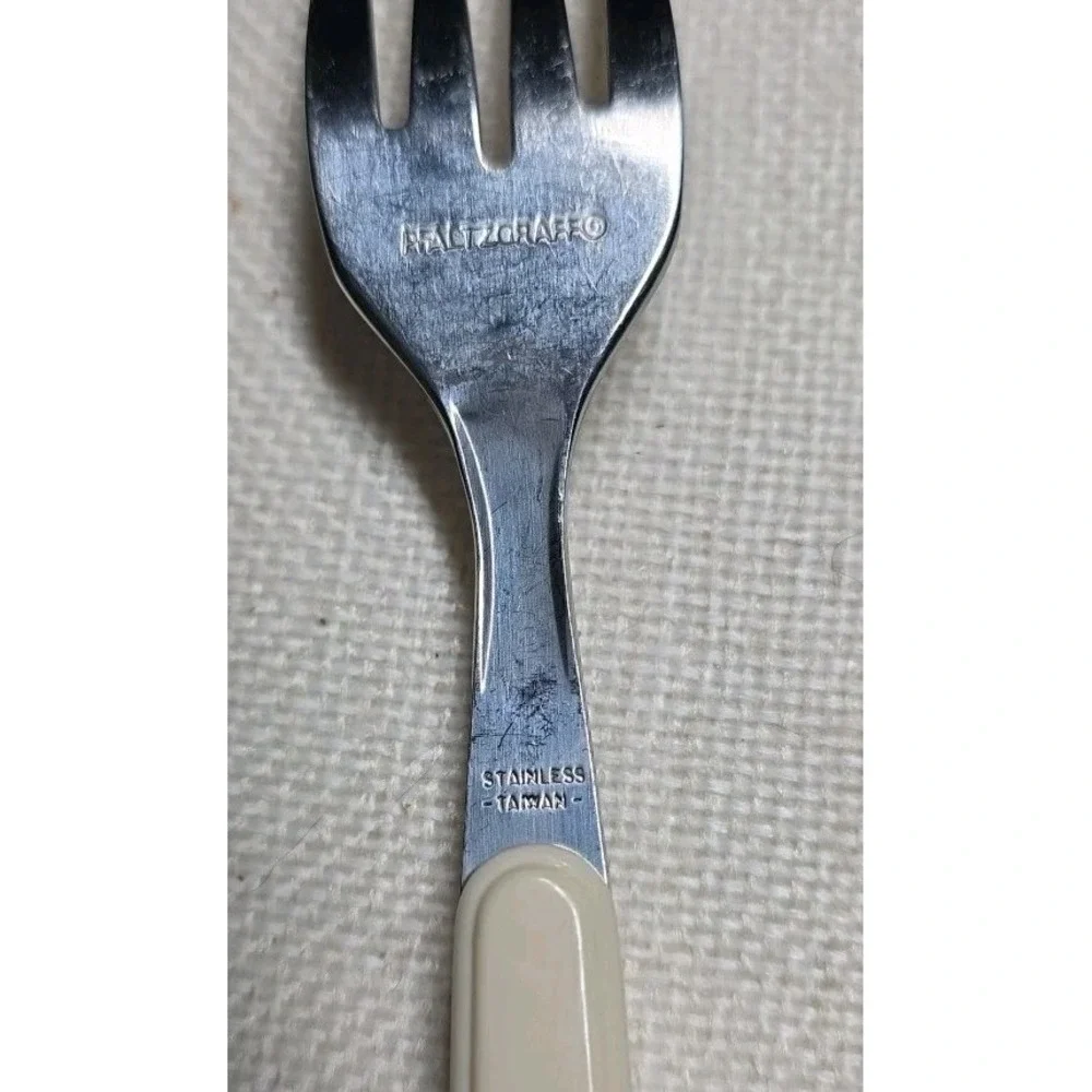 Pfaltzgraff Tea Rose Flatware Set Of 3 Salad Forks‎ Vintage Taiwan